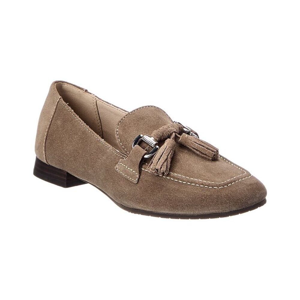 Donald Pliner Fabia 02 Suede Loafer, Taupe